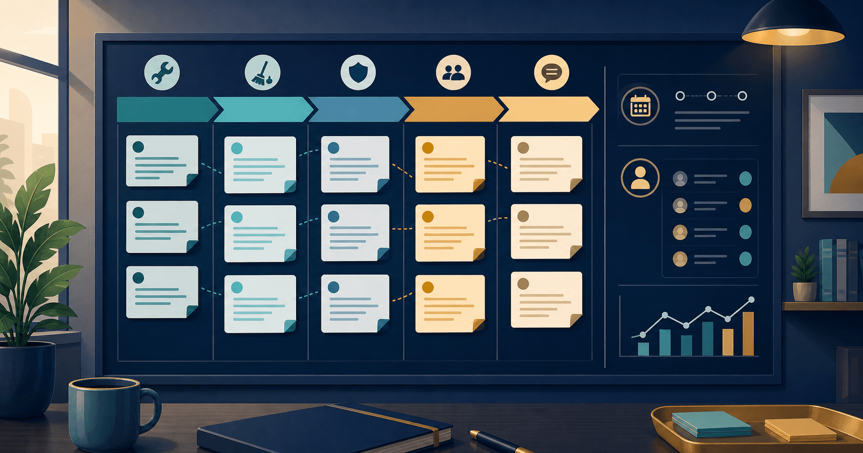 Resident feedback theme coding illustration