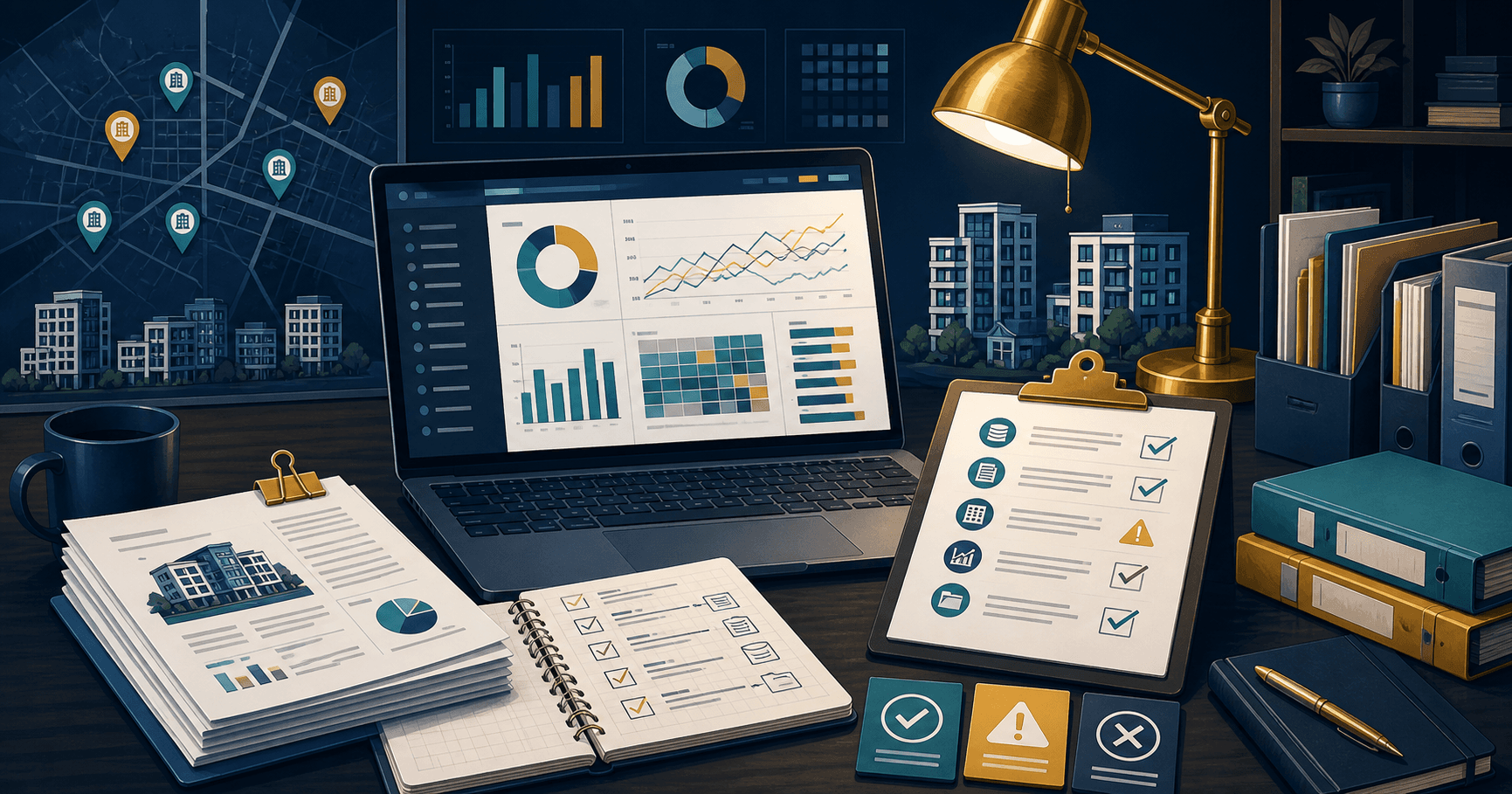Portfolio kpi source audit illustration